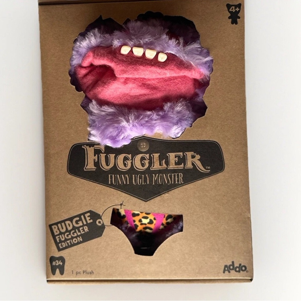 NEW Fuggler Budgie Grin Grin - Purple Plush  #34